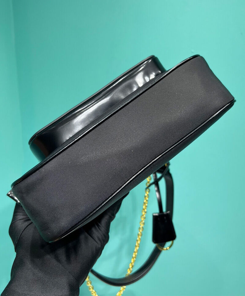 Prada Re-Nylon And Brushed Leather Mini-bag 1BC198 Black